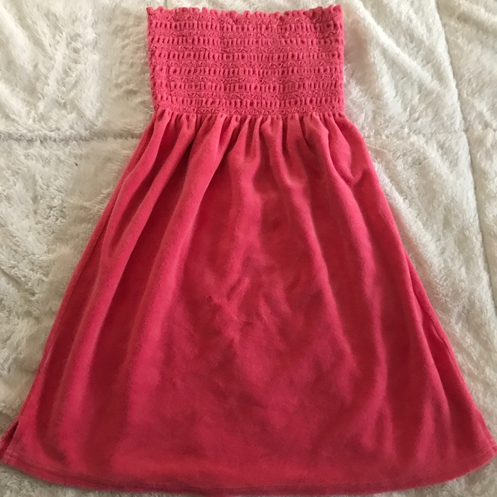 Juicy Couture - Pink terrycloth swim cover-up